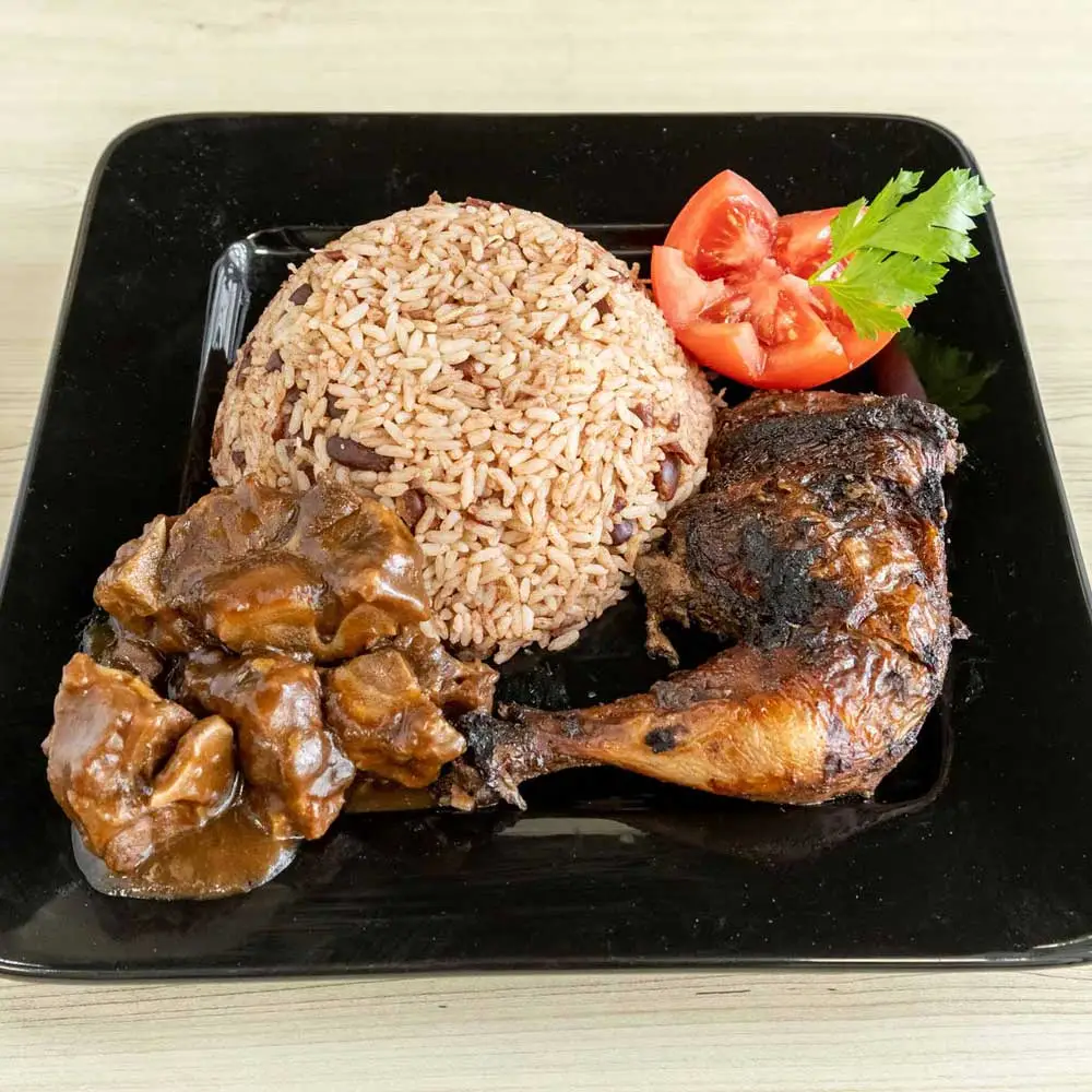 Oxtail With Rice Peas